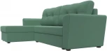 Диван угловой Амстердам Лайт левый угол (Зеленый/Рогожка) Лига Диванов арт.121171L