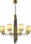 Подвесная люстра ST Luce Gloria SL1638.303.08 Латунь/Серый E14 8*42W (220V, на цепи)