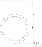 Точечный светильник накладной APL LED Ingrid 3322.LDY6004M/6W/6K (220V, круглые, IP40)