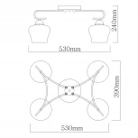 Потолочная люстра De City Альфа 324017704 (220V)