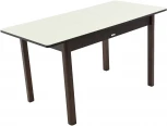 Стол Гамбург 1, Дуб Венге/Стекло молочное, Аврора