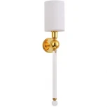 Бра Crystal Lux Mirabella AP1 GOLD/WHITE (220V, круглые)