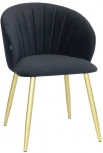 Стул Bradex Home Paola графит, матовое золото, на поворотном механизме (RF 0642)