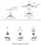 Светильник встраиваемый Crystal Lux CLT 062 062C1 WH (220V, круглые)