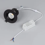 Встраиваемый точечный светильник MS-ATOLL-BUILT-TURN-R94-10W Warm3000 (BK, 60 deg, 230V) (Arlight, IP54 Металл) 041574 (LED)