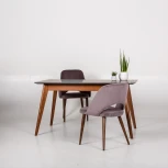 Стол R-Home Лунд раскладной 120-160 БУК-Мрамор Графит