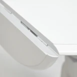 Cтол обеденный CLIFF (mod. 4242PE-30 WH-T/B) белый (дерево гевея, МДФ)