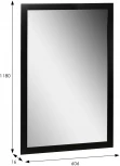 Зеркало настенное BeautyStyle 11 черный 118 см х 60,6 см от фабрики Mebelik