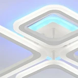 Потолочная светодиодная люстра Spektr LED LAMPS 81421 80W, белый, LED с RGB подсветкой