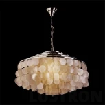 Подвесной светильник Wi-Fi Eurosvet 3535 3535/6 хром / перламутр (220V, управление смартфоном, голосовое управление, умный дом - Minimir Home, Алиса, Маруся, Салют, на цепи)