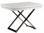 Стол-трансформер Левмар Cross D78/S79 белый/ опоры нерж.сталь от фабрики Levmar
