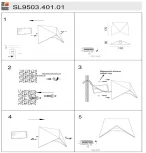 Настенный светильник уличный Canneto SL9503.401.01