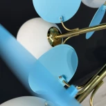 Люстра на штанге Matisse Blue D55 ImperiumLoft Matisse-Blue01 (191900-26) (220V, шар)