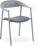 Стул Eila с подушкой пластик серый Stool Group арт.УТ000039777