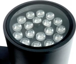 Архитектурная подсветка Feron Корфу 48358 DH0712, 2*18W, 3000Lm, 2700K, черный Бостон (LED, 220V, круглые, IP54)