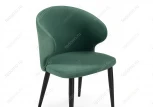 Стул Woodville на металлокаркасе Алсисар катания изумруд / черный 469974