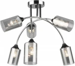 Потолочная люстра на штанге Imex MD.2195-6-S-BK+CH