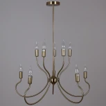 Потолочная люстра на штанге Reluce 74001-0.4-5+5 (220V, свеча)