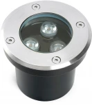 Встиваемый светодиодный свтельник (грунтовый) Feron SP2801 48345 3W, AC 12-24V, низковольтный, 4000К, вн.диаметр: 70mm, IP67 (круглые)