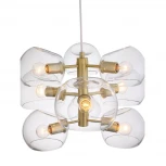 Подвесная люстра ST Luce Calmare SL434.203.09 (220V, на проводе, шарики, молекулы)