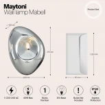 Бра Maytoni Mabell MOD306WL-01CH