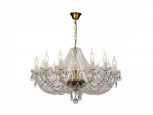 Подвесная люстра Favourite Simone 1736-12P (220V, хрусталь, на цепи, подсвечник, свеча)