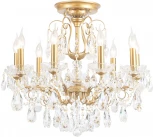 Потолочная люстра на штанге Crystal Lux MONTANA PL9 (220V, подвески, подсвечник, свеча)