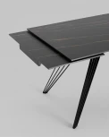 Стол обеденный Stool Group Пандора раскладной 180-280*90 керамика темная УТ000034892