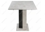 Стол на тумбе Woodville Санса 120 камень светлый / камень темный 462111