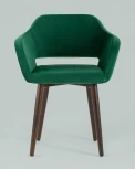 Стул с подлокотниками Stool Group Саймон велюр темно-зеленый УТ000025160