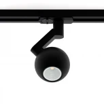 Трековый светильник однофазный 7W 220V Black RAUMBERG 8588Bk (LED, шар)