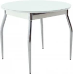 Стол Ривьера СВ D90, Стекло, Белый, 5, Аврора
