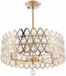 Потолочная люстра хрустальная на штанге Arte Milano Sorrento-1019 371019/6/300/490 GD (220V)