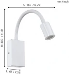 Бра для чтения Eglo Tazzoli 96566 (LED, 220V, выключатель)