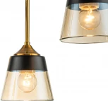 Потолочная люстра на штанге Escada Cobra 1147/6P E27*40W Black/Brass (220V)