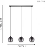Подвесной светильник Eglo Ariscani 98652 (220V, на проводе, шарики)