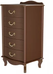 Комод Джульетта узкий 5 ящ., орех Л от фабрики Mebelik