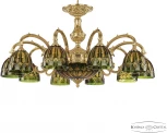 Подвесная люстра Bohemia Verona 72209P/10/250 G P1 D Amber-Green/H-1I