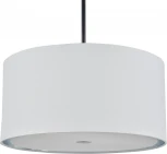 Потолочная люстра на штанге Escada Idea 10186/1S 1x60Вт E27, металл/ткань, чёрный (220V, круглые)