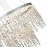 Подвесная люстра ярусная каскадная Vega SL6201.103.55 (LED, 220V, хрусталь, на тросе)