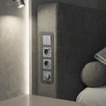 Рамка на 4 поста Acrylic (графит) Werkel W0042704 (a062132)