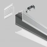 Алюминиевый профиль накладной 35x35 Maytoni Led Strip ALM-3535A-S-2M