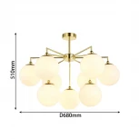 Потолочная люстра Favourite Undine 2810-9P