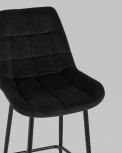 Стул полубарный Stool Group Флекс велюр черный УТ000025265