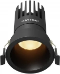 Встраиваемый светильник Maytoni Dip DL118-15W-2.7K-B (LED, 220V, круглые)