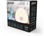 Светильник ночник настольный Gauss NN7034 GTL703 5W 200lm 2700-6000K 5V Li-ion 1200mA розовый диммируемый LED