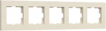 Рамка на 5 постов (айвори софт) Werkel W0052962 (a067787)