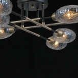 Потолочная люстра на штанге ILLUMICO IL0255-8CSQ-79 BK AB (220V)