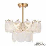 Потолочная люстра на штанге Arte Milano Rim 312008/D400 BS (220V, ракушка)