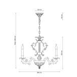 Подвесная люстра Lucia Tucci Firenze 1781.15.3 antique gold